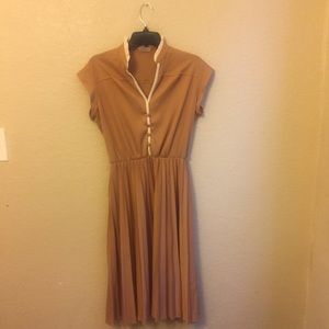 VINTAGE Pleated Tea Length Dress!!!